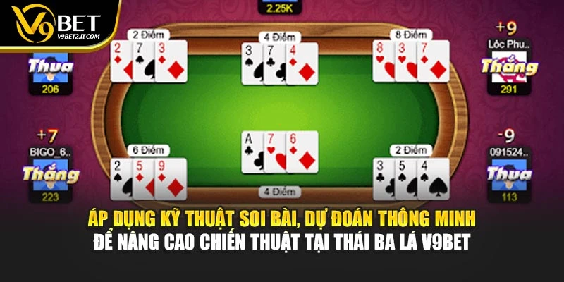 Áp dụng kỹ thuật soi bài, dự đoán thông minh để nâng cao chiến thuật tại Thái Ba Lá V9BET