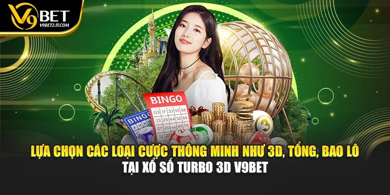 Trải nghiệm cơ chế quay siêu tốc, thao tác đặt cược nhanh tại Xổ Số Turbo 3D V9BET 